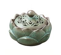 FCSHFC Ceramics Garlic Keeper Home Garlic Holder with Lid Garlic Jar for Counter, Farmhouse Garlic Pot, Garlic Storage Storage Container
