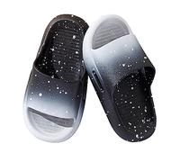 FCTREE - Kids Boys Girls Non-Slip Open Toe Sandals Starry Sky Gradient Cloud Stars Summer Sandals Beach Pool Indoor, Black -, 9-10 Toddler