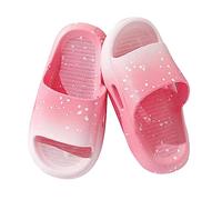 FCTREE - Kids Boys Girls Non-Slip Open Toe Sandals Starry Sky Gradient Cloud Stars Summer Sandals Beach Pool Indoor, Pink, 8-9 Toddler