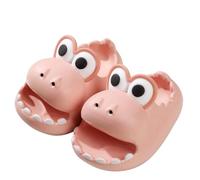 FCTREE - Toddler Summer Sandals Cartoon Slides Boys Girls Summer Sandals Clouds Dinosaurs Beach Pool Slippers Lightweight Non-Slip, Pink Dinosaur, 10-11 Toddler