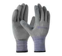 FCTTD Garden Gloves for Men, 3 Pairs, Breathable Garden Work Gloves with Rubber Coating for Lawn Agriculture Planting Size M/8