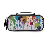 FCTVSKLN Makeup Bag Makeup Organizer Abstract Paint Splashes Printed Travel Makeup Bag Cosmetic Bag for Women Travel Toiletry, style, One Size, Makeup Bag