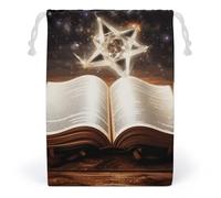 FCTVSKLN Storage Bags Magic Book Printed Makeup Bag Reusable Bags Toy Bag Toiletry Organizer Multipurpose Bags, style, 12*18cm, Modern