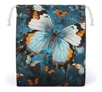 FCTVSKLN Storage Bags Makeup Bag Reusable Bags Toy Butterfly Printed Bag Toiletry Organizer Multipurpose Bags Suitable Cosmetics Headphones Jewelry, style, 20*25cm, Modern