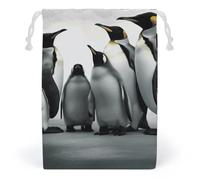 FCTVSKLN Storage Bags Penguin Family Printed Makeup Bag Reusable Bags Toy Bag Toiletry Organizer Multipurpose Bags, style, 12*18cm, Modern