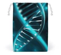 FCTVSKLN Storage Bags Science Gene Strand Printed Makeup Bag Reusable Bags Toy Bag Toiletry Organizer Multipurpose Bags, style, 12*18cm, Modern
