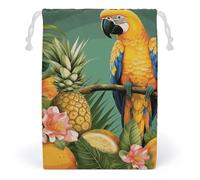 FCTVSKLN Storage Bags Summer Parrot Pineapple Bird Printed Makeup Bag Reusable Bags Toy Bag Toiletry Organizer Multipurpose Bags, style, 12*18cm, Modern