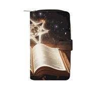 FCTVSKLN Wallet for Men Coin Purse Card Case Zipper Magic Book Printed Wallet Multi Credit Card Holder Purse for Men Women, style, 19.7x11x3.5cm, Casual