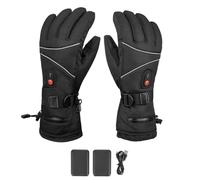Fcuajdkq 1 Pair Thermal Gloves Windproof Electric Heating Gloves Men Women for Ski Cycling for Motorcycle Heated Gloves