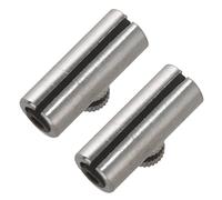 Fcuajdkq 2X Professional Metal Wolf Tone Eliminator String Mute Suppressor for (Silver)