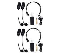 Fcuajdkq 2X U12F Uhf One for Two Wireless Headset Microphone Amplifier Mixer Suitable for Teaching Guides Meeting Lectures