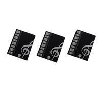 Fcuajdkq 3PCS Sheet Music Folder Staff Music Folder, Piano Score Folder,Fits Size A4, Writable & Detachable Choir Folder Easy to Use D