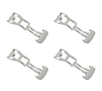 Fcuajdkq 4pcs 18mm Stainless Steel Deployant Watch Strap Folding Buckle Clasp for, Smooth 18mm