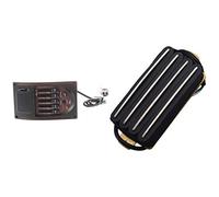 Fcuajdkq Acoustic Guitar Pre-Wired Preamp 5 Band EQ Tuner Piezo Pickup with Guitar High Output Four Coil Humbucker Pickup