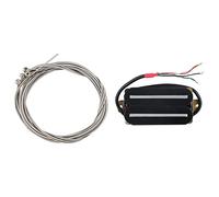 Fcuajdkq Set of 4 Steel Strings for 4 String Bass Guitar with High Output Pickup Dual Hot Rail Ceramic Electric Guitar Pickup
