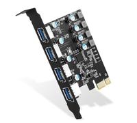 Fcuajdkq USB Type A Expansion Board with 4 Ports High Speed Adapter for Desktop Computers. 4 Ports Back and Front, Quality Workmanship.