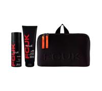 FCUK French Connection Heavyweight Wash bag inc FCUK Sport Body Spray & Wash