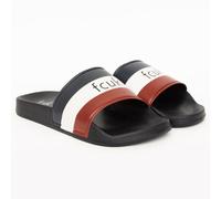 FCUK French Connection Mens Tri-Colour Sliders Summer Beach Sandals Pool Sandals