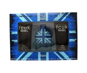 FCUK Rebel Him 100ml EDT Gift Set