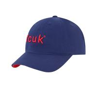 FCUK Unisex's Baseball Cap, Adult Dad Hat with Curved Brim, Navy, One Size