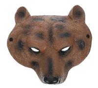 FCXDMY 2pcs Half Animal Bear Masquerade Bear Head Festival Party Festival Men Animal Decorations Festival Bulk Make up Man Props Pu