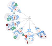 FCXDMY 6pcs Christmas Tree Ornaments Xmas Decorations Balls Snow Pendant Christmas Tree Decorations Set