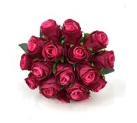 FCXDMY Artificial Flowers 18 Heads Silk Rose Flowers Artificial Flowers Bouquet Bridal Bouquets Wedding Home Christmas Party Decoration Rose Flowers for Decoration