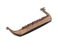 FCXDMY Creative Resin Viking Pirate Model Lightweight Desktop Boat Decor Craft Smooth Finish Resin Ornament for Home Office Decoration