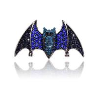 FCXDMY Halloween Brooch Bat Shape Brooch Rhinestone Breastpin Demon Brooch Bat Brooch Pins Jewelry Gift Halloween Accessories for Women Girls Ladies