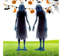 FCXDMY Halloween Yard Signs Stakes | Scary Garden Stakes Decor 2-pieces - Halloween Horror Prop for Haunted House Yard Patio Porch Carnival Party Lawn Grassland