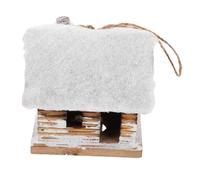 FCXDMY LED Lighted Christmas Village Wooden Houses with Snowy Roof Accents Winter Wonderland Ornaments for Indoor Holiday Decor Table Centerpieces Mantel and Shelf Display