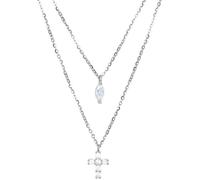 FCXDMY Necklace South Korea Korean through Body cross Double Layer Female Cold Wind Collarbone Chain Fashion