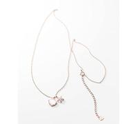 FCXDMY Silver Starfish Small Shell Necklace, Ladies Fashion Marine Elements Diamond Clavicle Chain Gold&Rose,