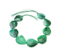 FCXDMY Statement Agate Necklace For Women, Bohemian Exaggerated Colorful Agate Beaded Necklace Handmade Heart Pattern Agate Stone Necklace Jewelry Gift ui