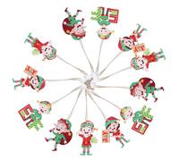 FCXDMY Unique Christmas Tree Hanging Ornament Elf Wood Pendant Xmas Decorations for Tree