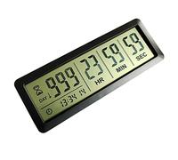 FCXJTU Digital Countdown Days Timer - Black Upgraded Big 999 Days Count Down Clock with Bracket Strong Magnetic Back for Retirement Wedding Vacation Birthday Holidays (999Day)