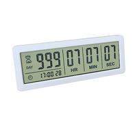 FCXJTU Digital Countdown Days Timer Clock - White Upgraded Big 999 Days Count Down Clock with Bracket Strong Magnetic Back for Retirement Wedding Vacation Birthday Holidays (999Day)