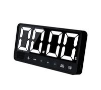 FCXJTU Digital Kitchen Timer - 18cm Extra Large LED Display Magnetic Rechargeable Countdown Timer/Timer with 6 Alarms, 4 Volume Levels and Memory Function for Kitchen, Room