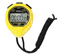 FCXJTU Digital Waterproof Stopwatch, No Bells, No Clock, No Date, Simple Basic Operation, ON/Off, Large Display Pure Stopwatch for Swimming Running Training Kids Coaches Referees Teachers (Yellow)