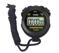 FCXJTU Simple Digital Sports Stopwatch, No Bells, No Clock, No Alarm, Simple Basic Operation, Silent, ON/Off, Pure Stopwatch for Swimming Running Training Kids Coaches Referees Teachers Black