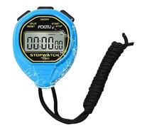 FCXJTU Simple Digital Waterproof Stopwatch, No Bells, No Clock, No Alarm, Simple Basic Operation, Silent, ON/Off, Pure Stopwatch for Swimming Running Training Kids Coaches Referees Teachers (Blue)