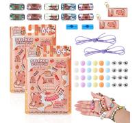 FCXVXCL 2PCS Capybara Sticker Bracelet Making Kit,Mini Holographic Sticker Bracelet DIY Stickers Bracelets Kit,Creative Reusable Toy for Party Favors,Friendship Gifts,Birthday Gifts