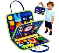 FCXVX usy Board Montessori Toy for Kids, Busy Board for Toddlers, Educational Learning Activity Sensory Board,Developing Sensory Toy for Fine Motor Skills for Plane Car for 1 2 3 4 5 Year Old