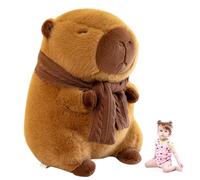 FCXVX apybara Plush Toy, Soft Cuddly Stuffed Animal Doll Plushie Hugging Pillow Birthday Gift for Kids (25cm)