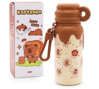 FCXVXCL Capybara Water Bottle,Stainless Steel Water Bottle Insulated Bottles for Kids Insulated Vacuum with Straw Lids Double Walled Thermo Mug Cup for Office Outdoor Travel