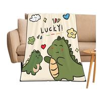 FCXVXCL Dinosaur Blanket Throw, Animal Soft Blanket Dinosaur Blanket Cozy Flannel Blanket Cartoon Blanket Throw for Kids Printing Blanket Throw All Season Animal Blanket for Kids Girls Boys Gifts 100x140cm