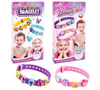 FCXVX IY Personalized Rubber Bracelets Kit, Friendship Bracelet Making Kit, DIY Wearable Bands, Arts and Crafts for all Wearer for Birthday Party Travel New Year(ONE)