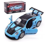 FCXVXCL Model Car White 911 GT3 RS 1:36 Scale Die Cast Toy Car Alloy Kids Toy with Pullback Function Decorative Model for Collection Gift Birthday Present for Boys Bule