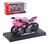 FCXVXCL Motorbike Toys,Alloy Motorcycle Model Retro Motorcycles Toy Collection Hobby Gift Racing Model Decoration - Pink