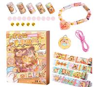 FCXVXCL Sticker Bracelet Making Kit,Mini Holographic Sticker Bracelet DIY Stickers Bracelets Kit,Creative Reusable Toy for Friendship Gifts,Birthday Gifts,School Prize